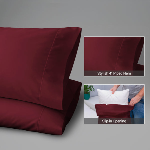 Deluxe 600 Thread Count 100% Cotton Pillowcases