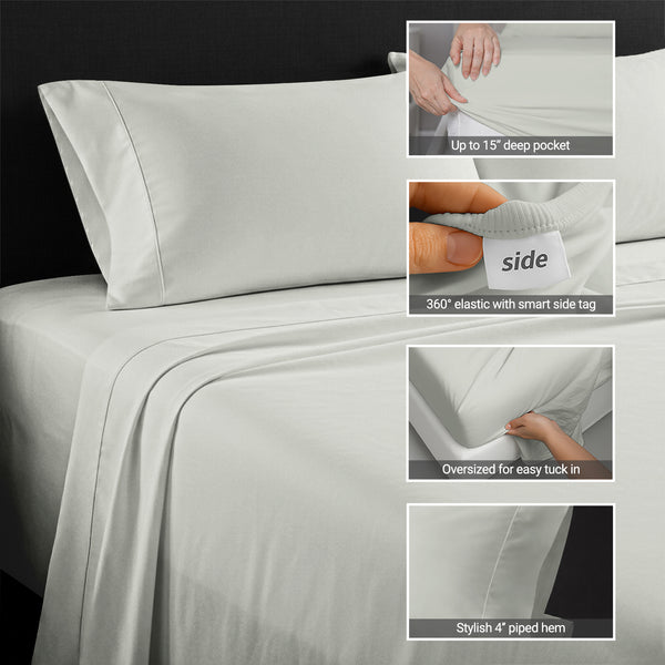 Luxury 800 Thread Count 100% Cotton Sheet Set