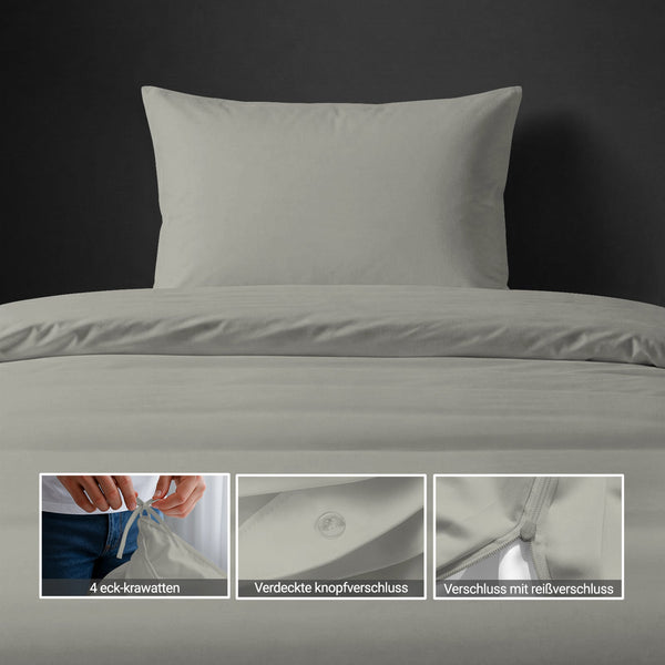 Premium Bettbezug-Set mit 400 Fadenzahl aus 100% Baumwolle