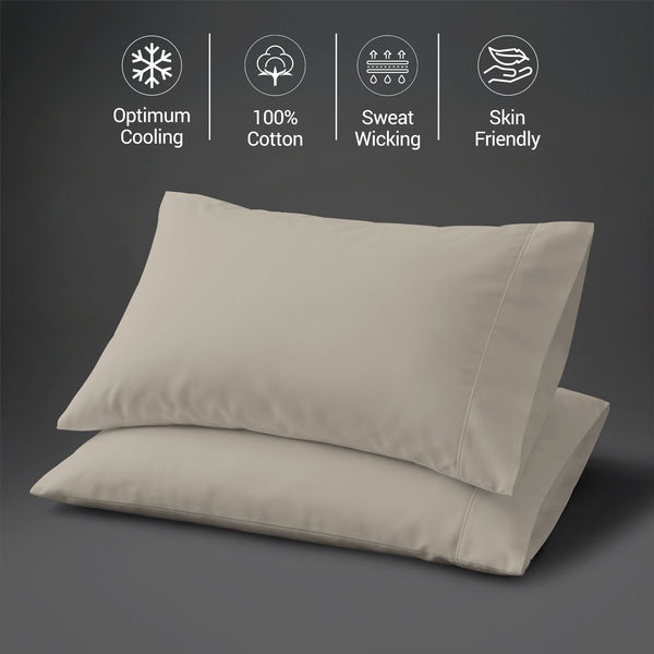Premium 400 Thread Count 100% Cotton Pillowcases (2 PC)