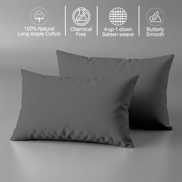 Premium 400 Thread Count 100% Cotton Crib Pillowcases (2 PC)