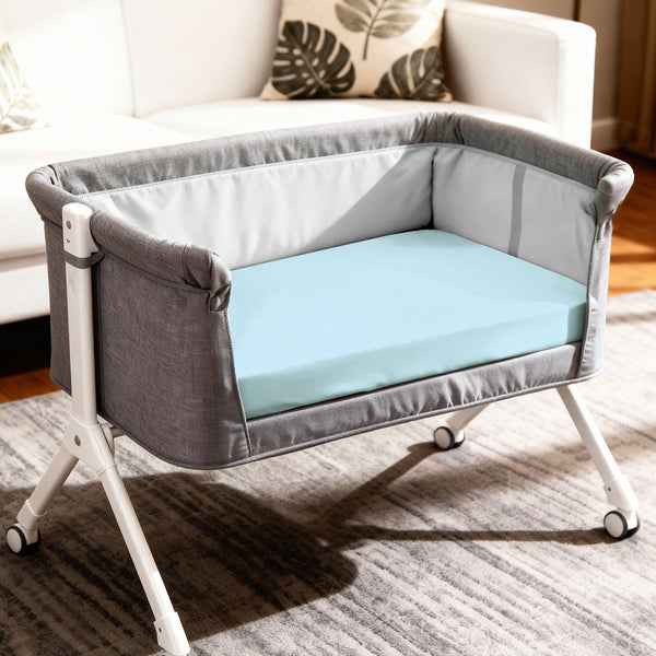 Premium 400 Thread Count 100% Cotton Crib Travel Fitted Sheet