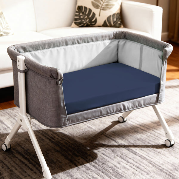 Premium 400 Thread Count 100% Cotton Crib Travel Fitted Sheet
