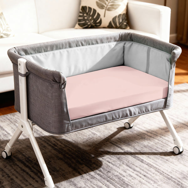 Premium 400 Thread Count 100% Cotton Crib Travel Fitted Sheet