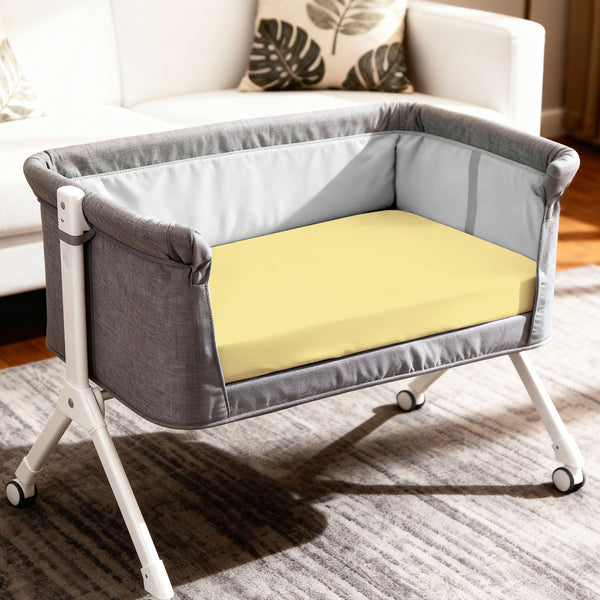 Premium 400 Thread Count 100% Cotton Crib Travel Fitted Sheet