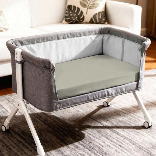 Premium 400 Thread Count 100% Cotton Crib Travel Fitted Sheet
