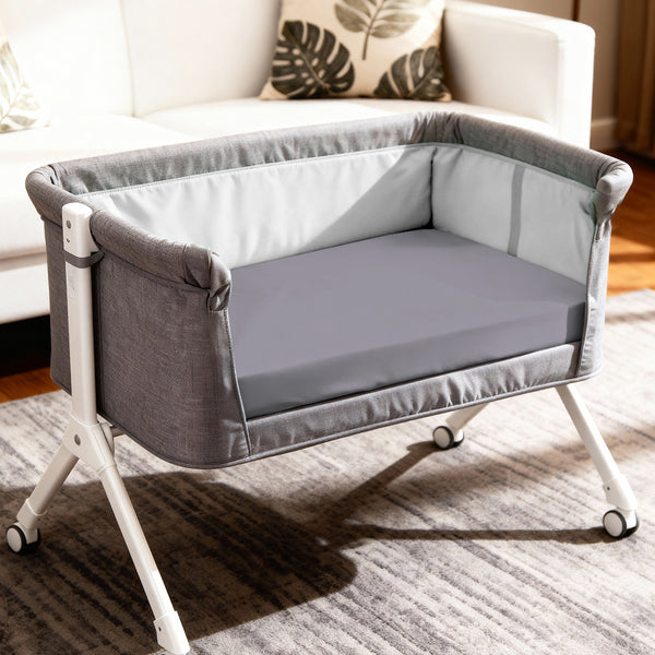Premium 400 Thread Count 100% Cotton Crib Travel Fitted Sheet