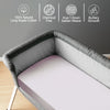 Premium 400 Thread Count 100% Cotton Crib Travel Fitted Sheet