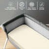 Premium 400 Thread Count 100% Cotton Crib Travel Fitted Sheet