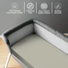 Premium 400 Thread Count 100% Cotton Crib Travel Fitted Sheet