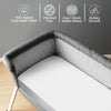 Premium 400 Thread Count 100% Cotton Crib Travel Fitted Sheet