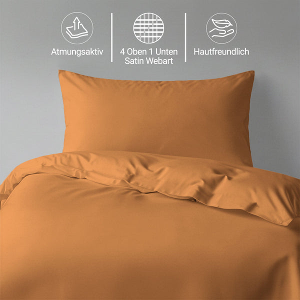 Premium Bettbezug-Set mit 400 Fadenzahl aus 100% Baumwolle