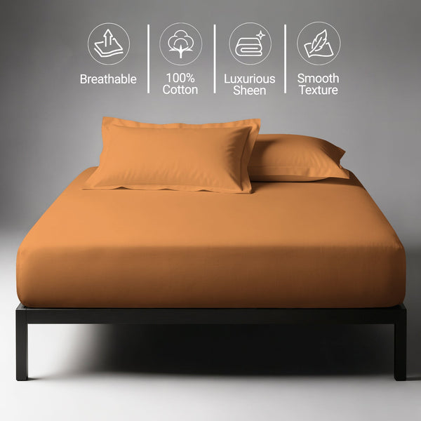 Premium 400 Thread Count 100% Cotton Fitted Sheet