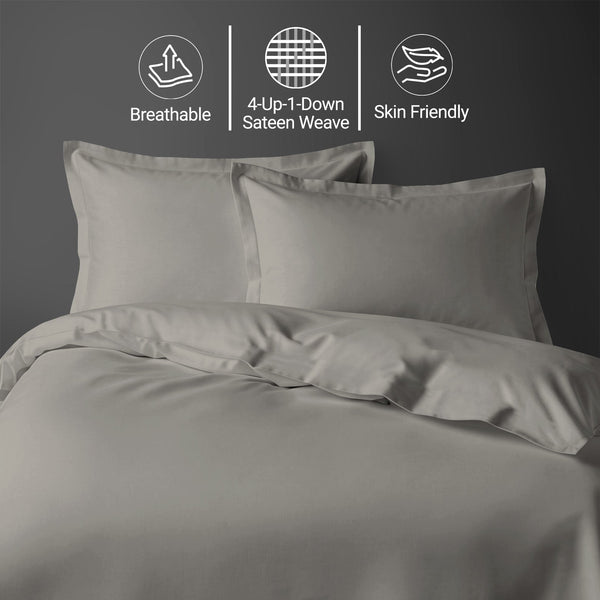 Premium 400 Thread Count 100% Cotton Duvet Cover Set