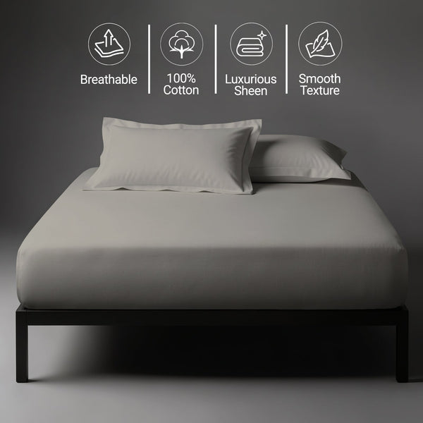 Premium 400 Thread Count 100% Cotton Fitted Sheet