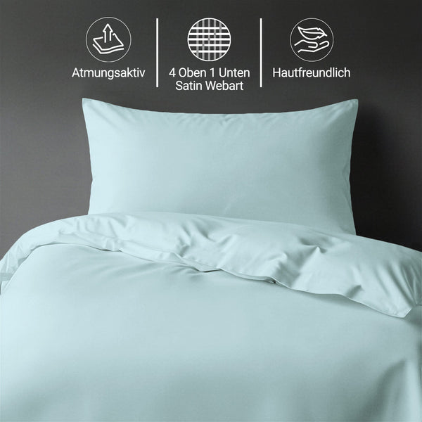 Premium Bettbezug-Set mit 400 Fadenzahl aus 100% Baumwolle