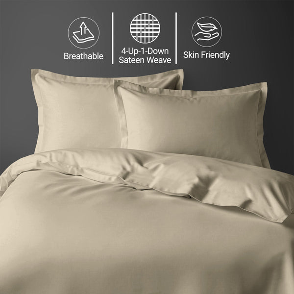 Premium 400 Thread Count 100% Cotton Duvet Cover Set