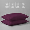 Premium 400 Thread Count 100% Cotton Pillow Envelope Cases (2 PC)