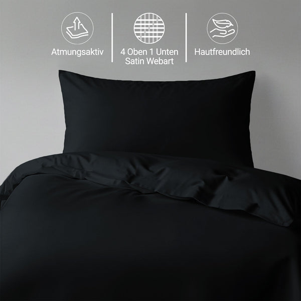 Premium Bettbezug-Set mit 400 Fadenzahl aus 100% Baumwolle