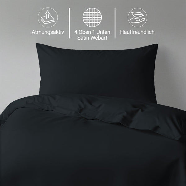 Premium Bettbezug-Set mit 400 Fadenzahl aus 100% Baumwolle