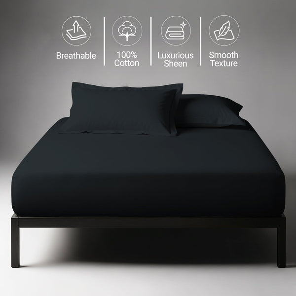 Premium 400 Thread Count 100% Cotton Fitted Sheet