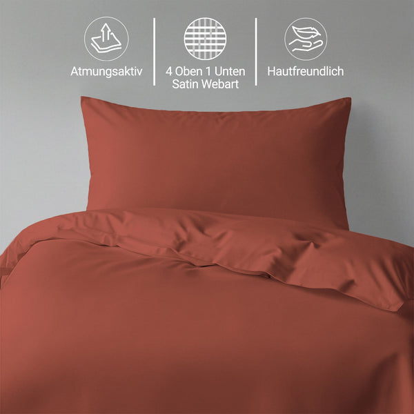 Premium Bettbezug-Set mit 400 Fadenzahl aus 100% Baumwolle