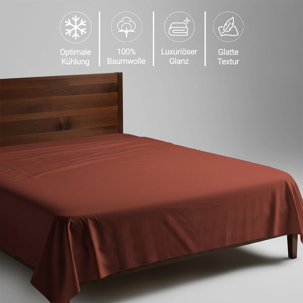 Premium Bettlaken mit 400 Fadenzahl aus 100% Baumwolle