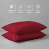Premium 400 Thread Count 100% Cotton Pillow Envelope Cases (2 PC)