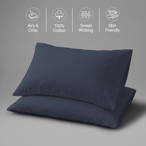 Percale 100% Cotton Pillowcases