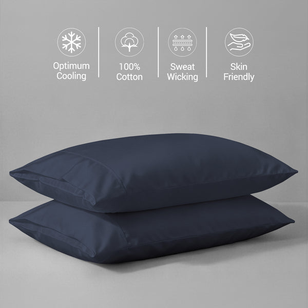 Deluxe 600 Thread Count 100% Cotton Pillow Envelope Cases