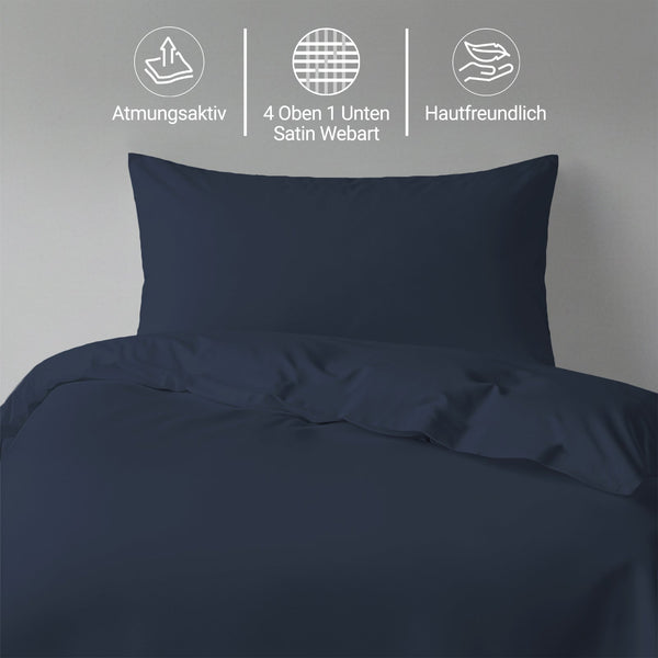 Premium Bettbezug-Set mit 400 Fadenzahl aus 100% Baumwolle