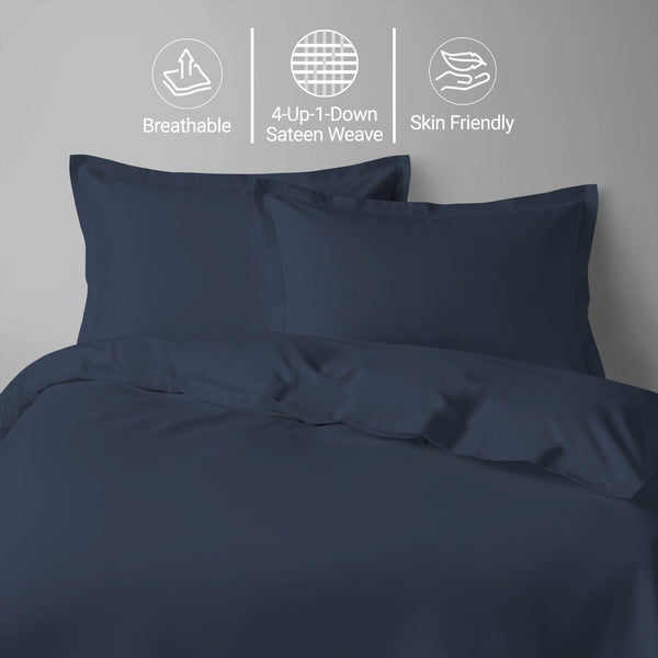 Premium 400 Thread Count 100% Cotton Duvet Cover Set