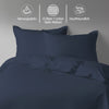 Royale Bettbezug-Set mit 1000 Fadenzahl aus 100% Baumwolle
