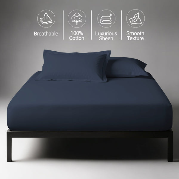 Premium 400 Thread Count 100% Cotton Fitted Sheet