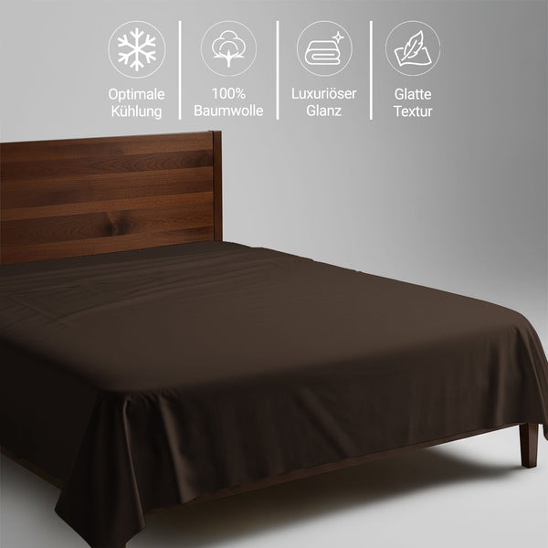 Premium Bettlaken mit 400 Fadenzahl aus 100% Baumwolle