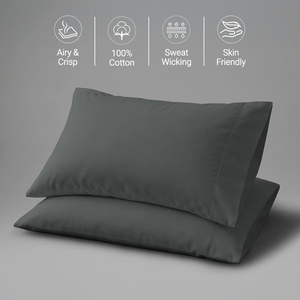 Percale 100% Cotton Pillowcases