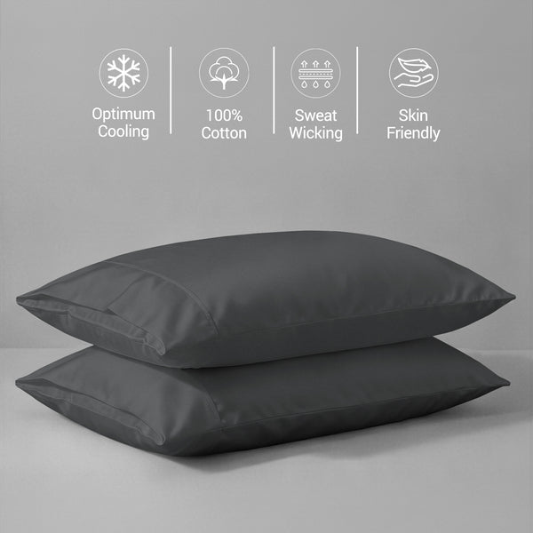 Deluxe 600 Thread Count 100% Cotton Pillow Envelope Cases