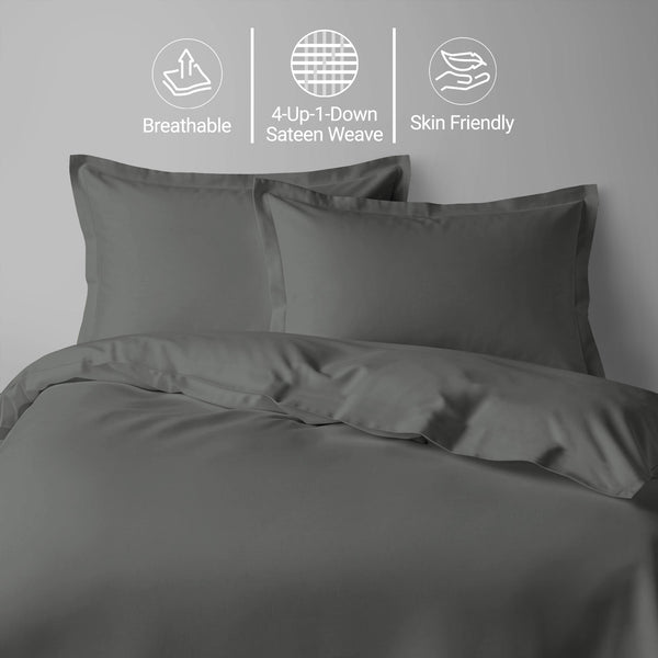 Premium 400 Thread Count 100% Cotton Duvet Cover Set