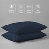 Premium 400 Thread Count 100% Cotton Pillow Envelope Cases (2 PC)