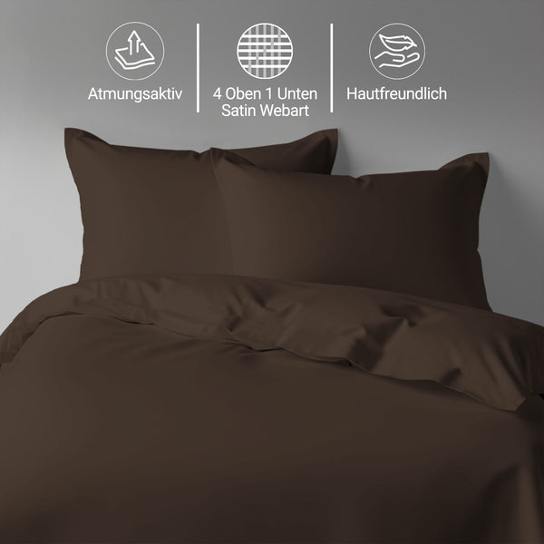 Premium Bettbezug-Set mit 400 Fadenzahl aus 100% Baumwolle
