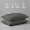 Premium 400 Thread Count 100% Cotton Pillow Envelope Cases (2 PC)