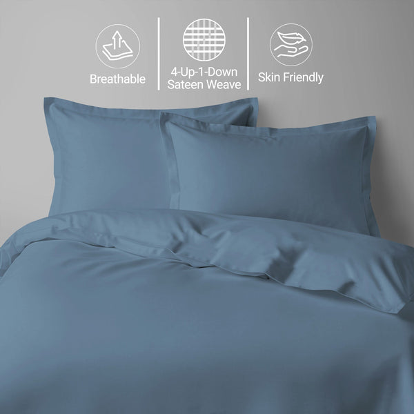 Premium 400 Thread Count 100% Cotton Duvet Cover Set