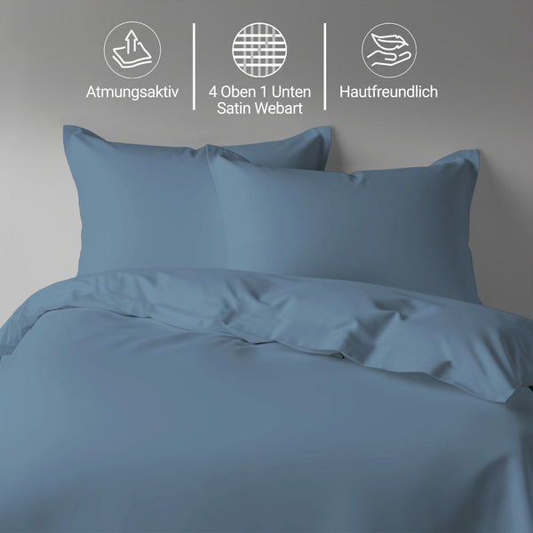 Premium Bettbezug-Set mit 400 Fadenzahl aus 100% Baumwolle