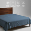 Premium Bettlaken mit 400 Fadenzahl aus 100% Baumwolle - Bettlaken - 180 x 280 cm - New Burgundy