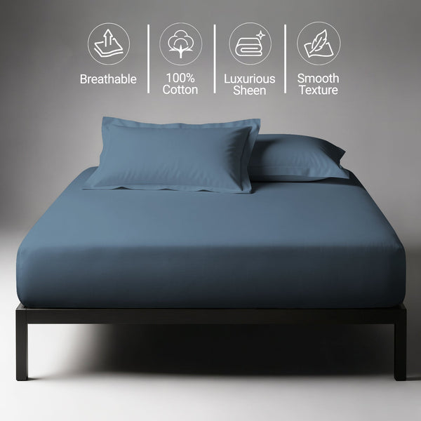 Premium 400 Thread Count 100% Cotton Fitted Sheet