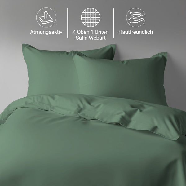Premium Bettbezug-Set mit 400 Fadenzahl aus 100% Baumwolle
