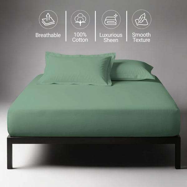 Premium 400 Thread Count 100% Cotton Fitted Sheet