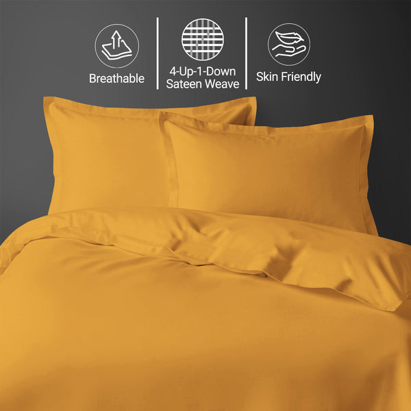 Premium 400 Thread Count 100% Cotton Duvet Cover Set