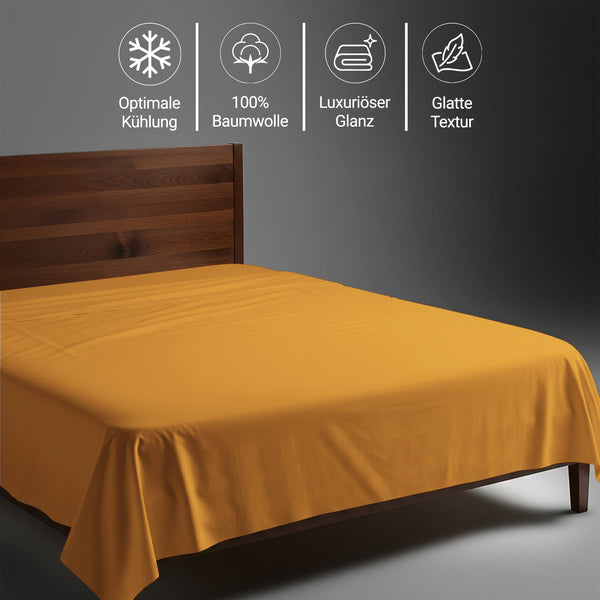 Premium Bettlaken mit 400 Fadenzahl aus 100% Baumwolle