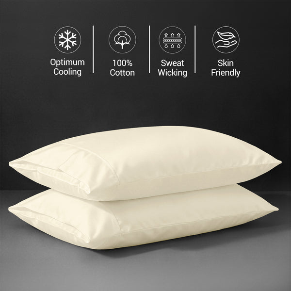 Premium 400 Thread Count 100% Cotton Pillow Envelope Cases